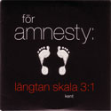 cd-singel pappersfodral: kent: för amnesty: längtan skala 3:1